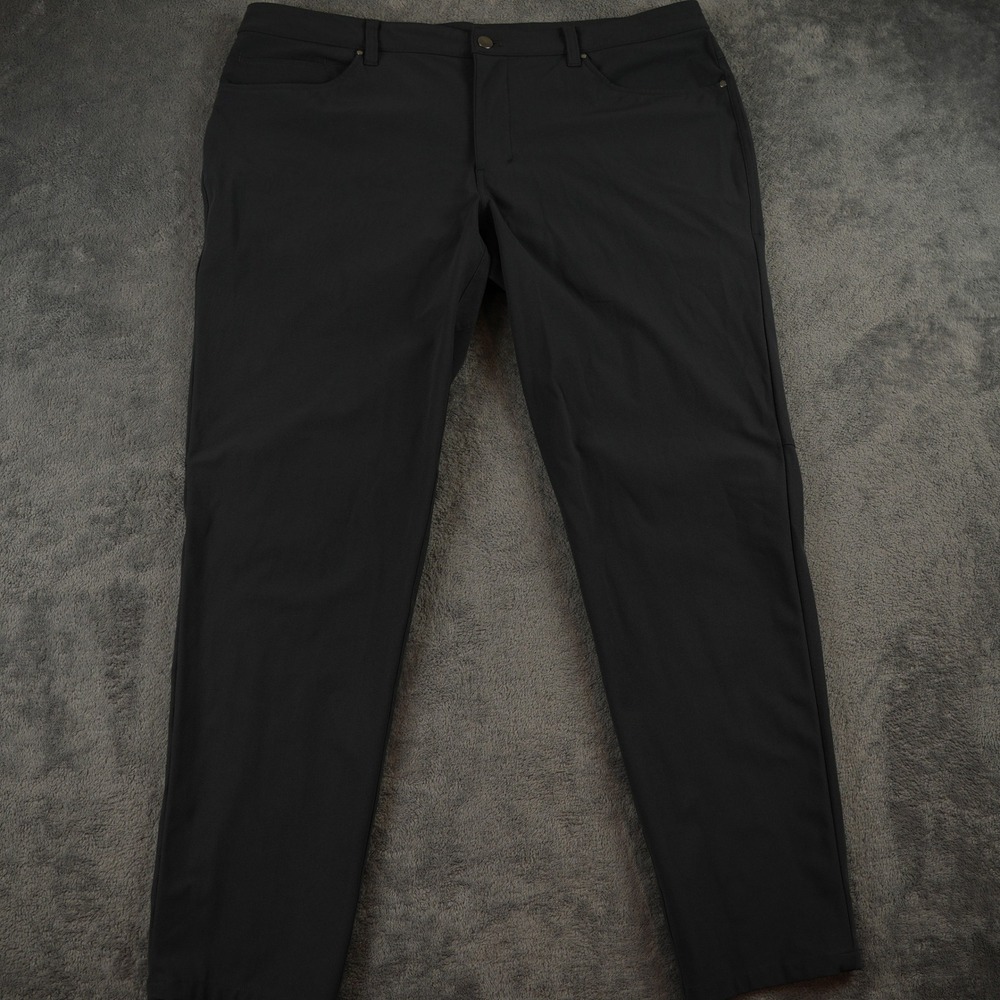 Lululemon ABC Pants Men 40 Gray Technical Stretch 5-Pocket Commuter Trousers